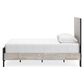 Ashley Vessalli King Bed in Light Gray and Matte Black, , large