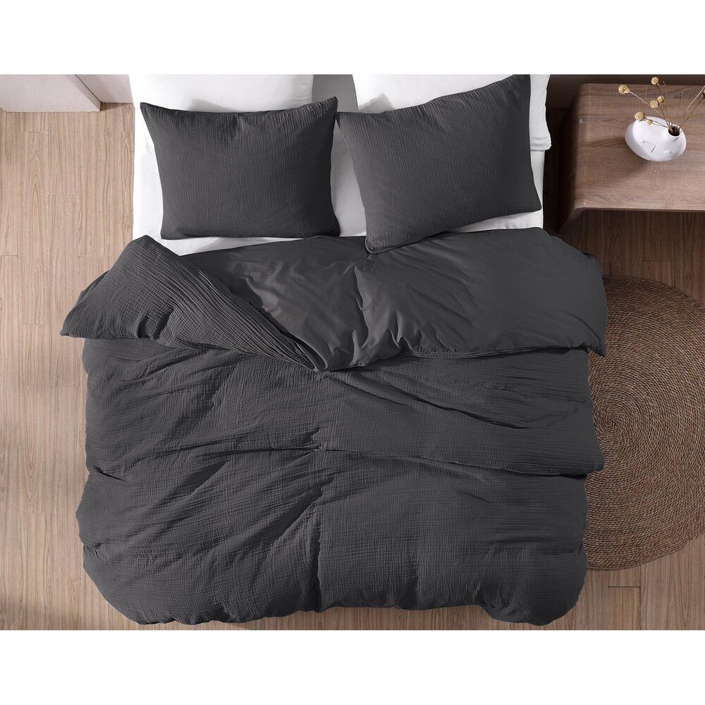 Hallmart Collectibles Daniel Gauze 3-Piece King Comforter Set in Graphite, , large