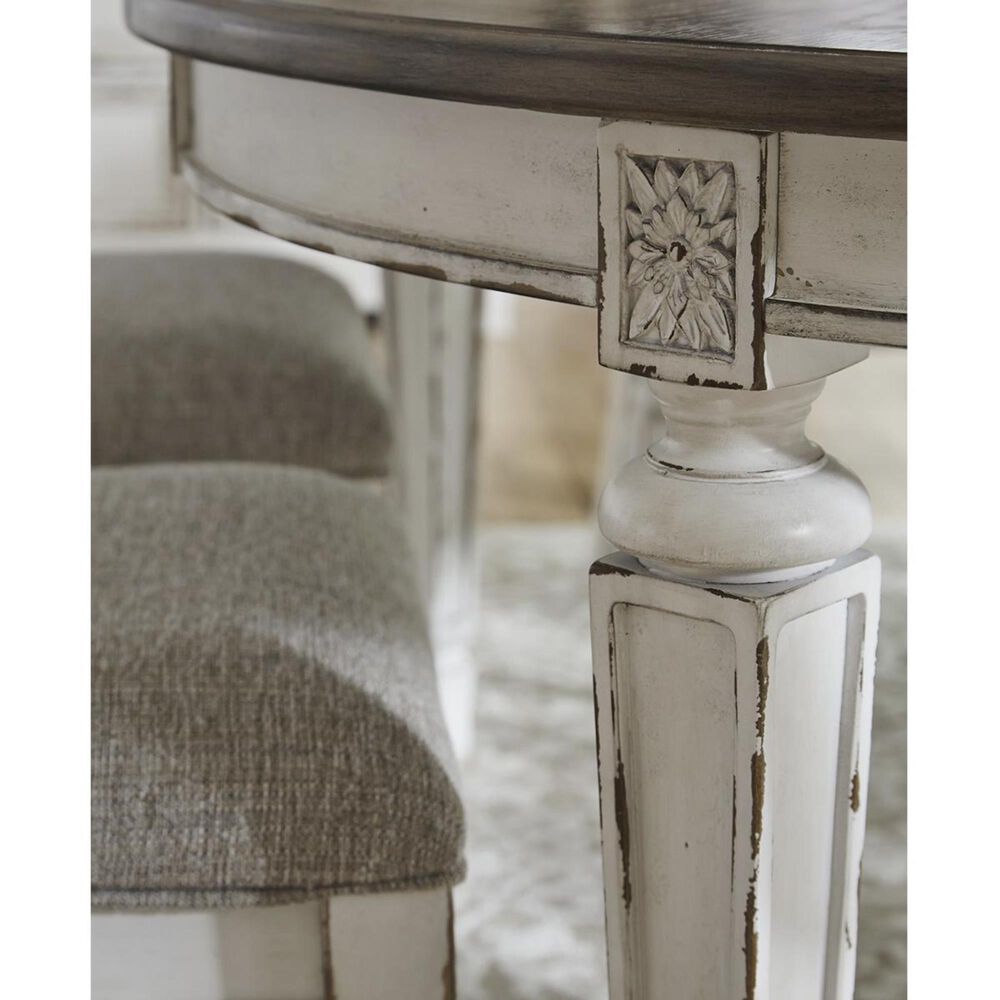 Signature Design by Ashley Realyn 5-Piece Dining Set in Chipped White, , large