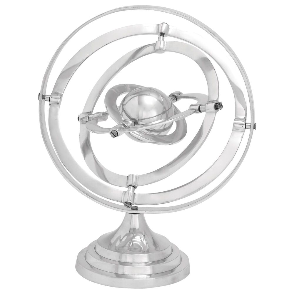 Maple and Jade 15" x 12" Globe in Silver, , large