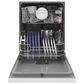 GE Appliances 24" Built-In Integrated Handle Dishwasher with Front Control and 52 dBA in White, , large