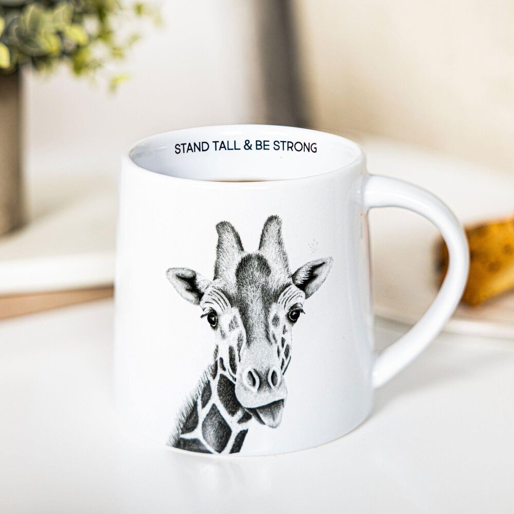 Pavilion Stand Tall 17 Oz Mug in Gray and White, , large