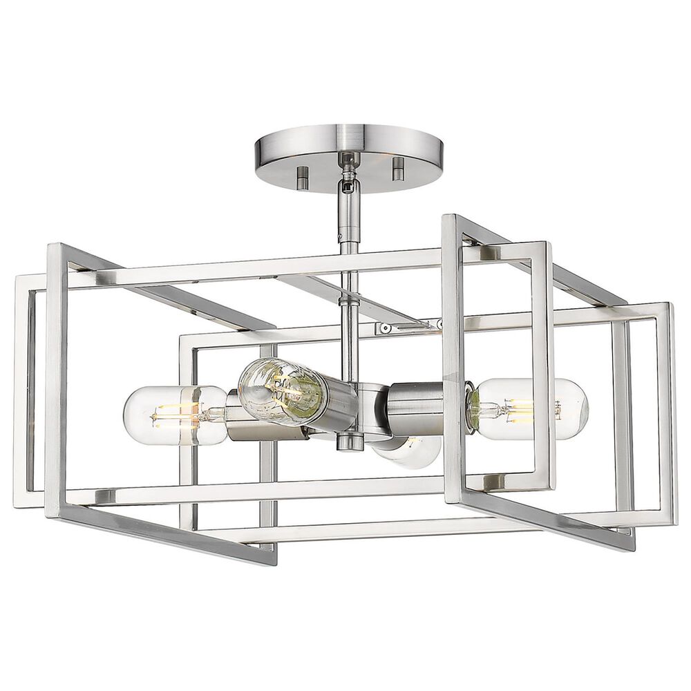 Golden Lighting Tribeca Semi-Flush in Pewter, , large