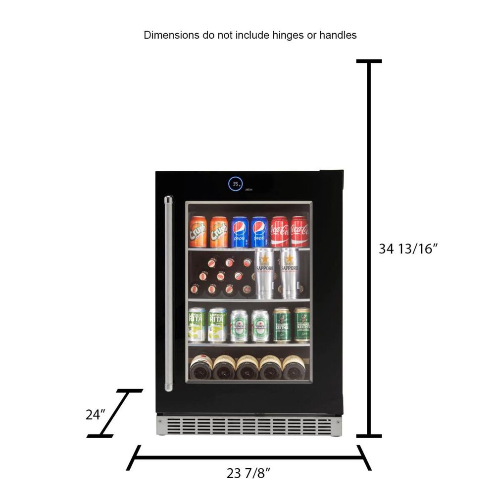 Danby Reserve Integrated All Refrigerator Beverage and Wine Center Right Hinge, , large