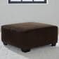 Ashley Kimlee Oversized Accent Ottoman in Chocolate Brown, , large