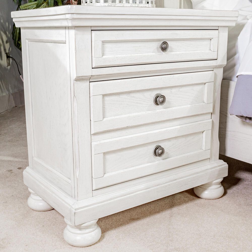 Signature Design by Ashley Robbinsdale Nightstand in Antique White, , large