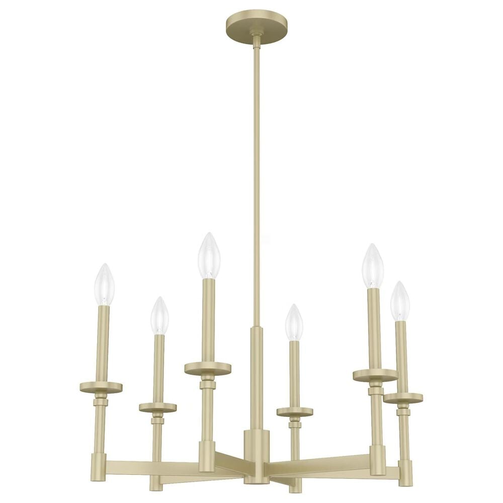 Hunter Briargrove Single Tier Chandelier in Painted Modern Brass, , large