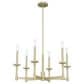 Hunter Briargrove Single Tier Chandelier in Painted Modern Brass, , large