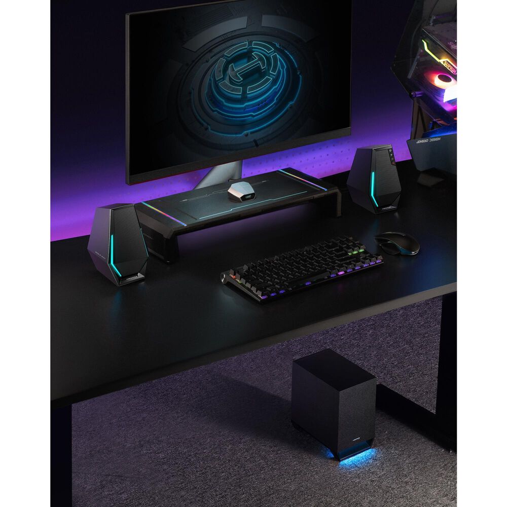 Edifier G1500 Max 2.1 Gaming Speaker System with RGB Lights in Black, , large