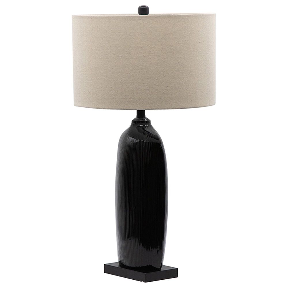 A&B Home Bottle Table Lamp in Black, , large