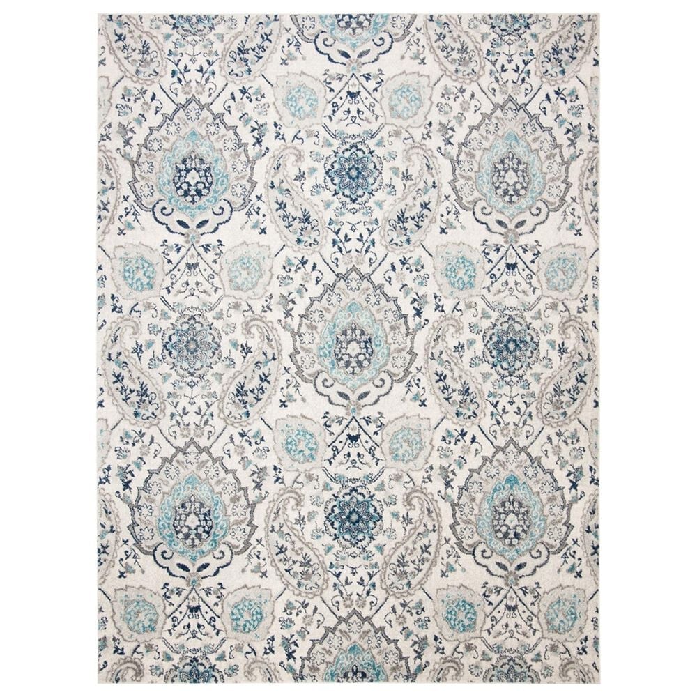 Safavieh Madison MAD600C 11" x 15" Cream and Light Grey Area Rug, , large