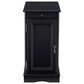 Linon Home Decor Barron Accent Table with USB Charging Station in Black, , large