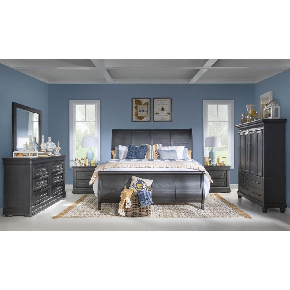 Legacy Classic Vintage Market 6-Drawer Dresser in Kettle Black with AC Outlets and USB Ports, , large