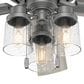 Hunter Hartland Low Profile 52" Ceiling Fan with LED Lights in Matte Silver, , large