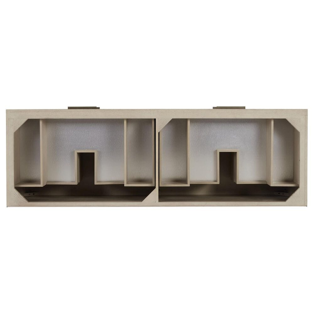 James Martin Vanities Emmeline 72" Double Bathroom Vanity in Pebble Oak with 3 cm Ethereal Noctis Quartz Top and Rectangular Sinks, , large