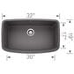 Blanco Valea Super Single Bowl Kitchen Sink in Cinder, , large