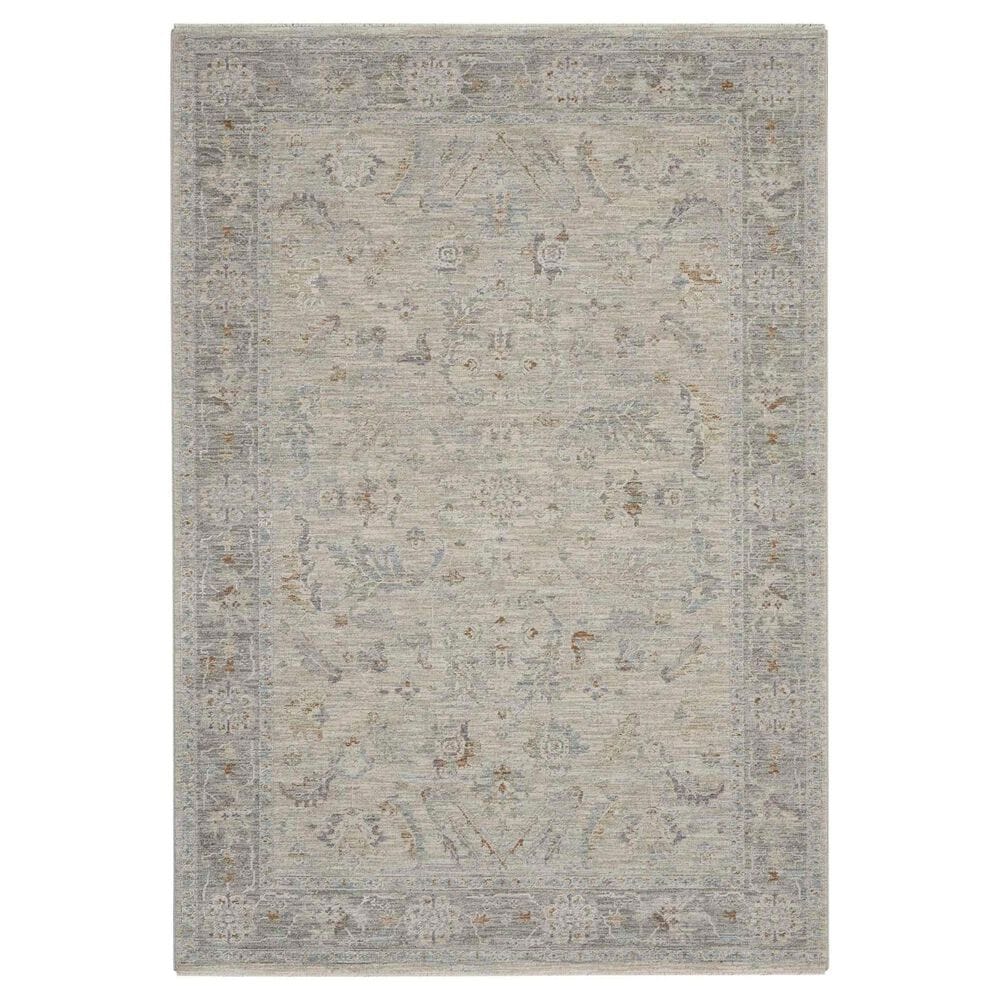Nourison Infinite 5"3" x 7"8" Light Grey Area Rug, , large