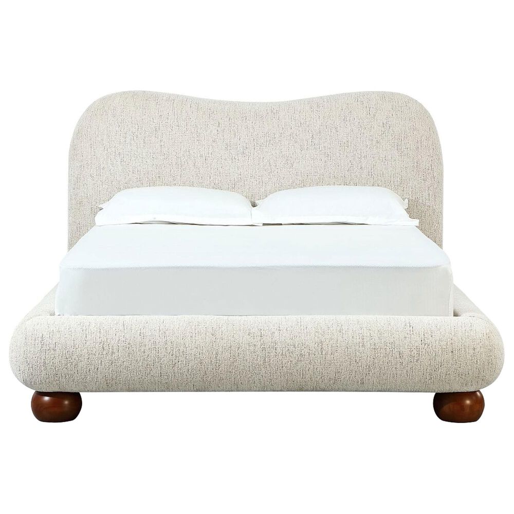 37B Anansi Afra Eastern King Upholstered Platform Bed in Chinchilla, , large