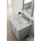 James Martin Vanities Brittany 30" Single Bathroom Vanity in Urban Gray with 3 cm Carrara White Marble Top and Rectangle Sink, , large