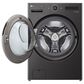 LG 5.0 Cu. Ft. Mega Capacity Smart Front Load Washer in Black Steel, , large