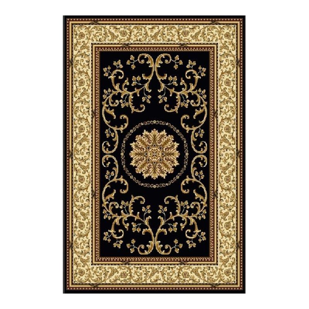 Radici USA Noble 1419 7"9" x 9"6" Black Area Rug, , large
