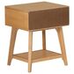 Linon Home Decor Catlett Side Table Nightstand in Natural, , large