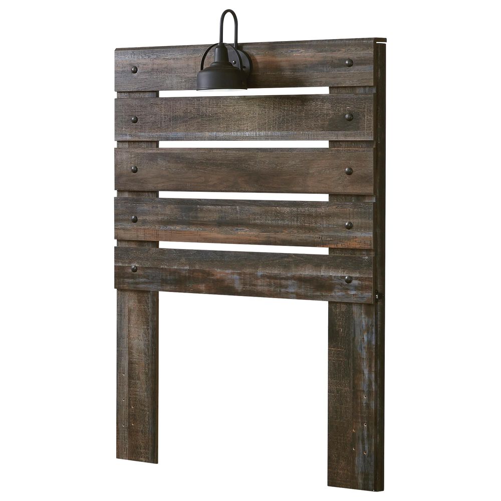 Ashley Drystan Twin Slat Headboard in Rustic Brown, , large