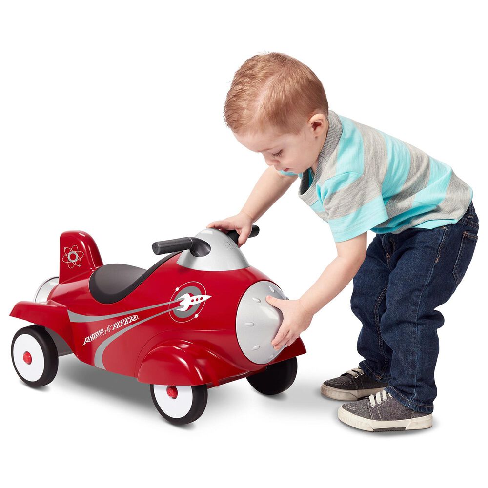 Radio Flyer Ride-On Retro Rocket Toy in Red, , large