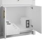 James Martin Bellshire 72" Double Bathroom Vanity in Bright White with 3 cm Tajnar Eclos Top, Rectangular Sinks and FreePower Wireless Charger, , large
