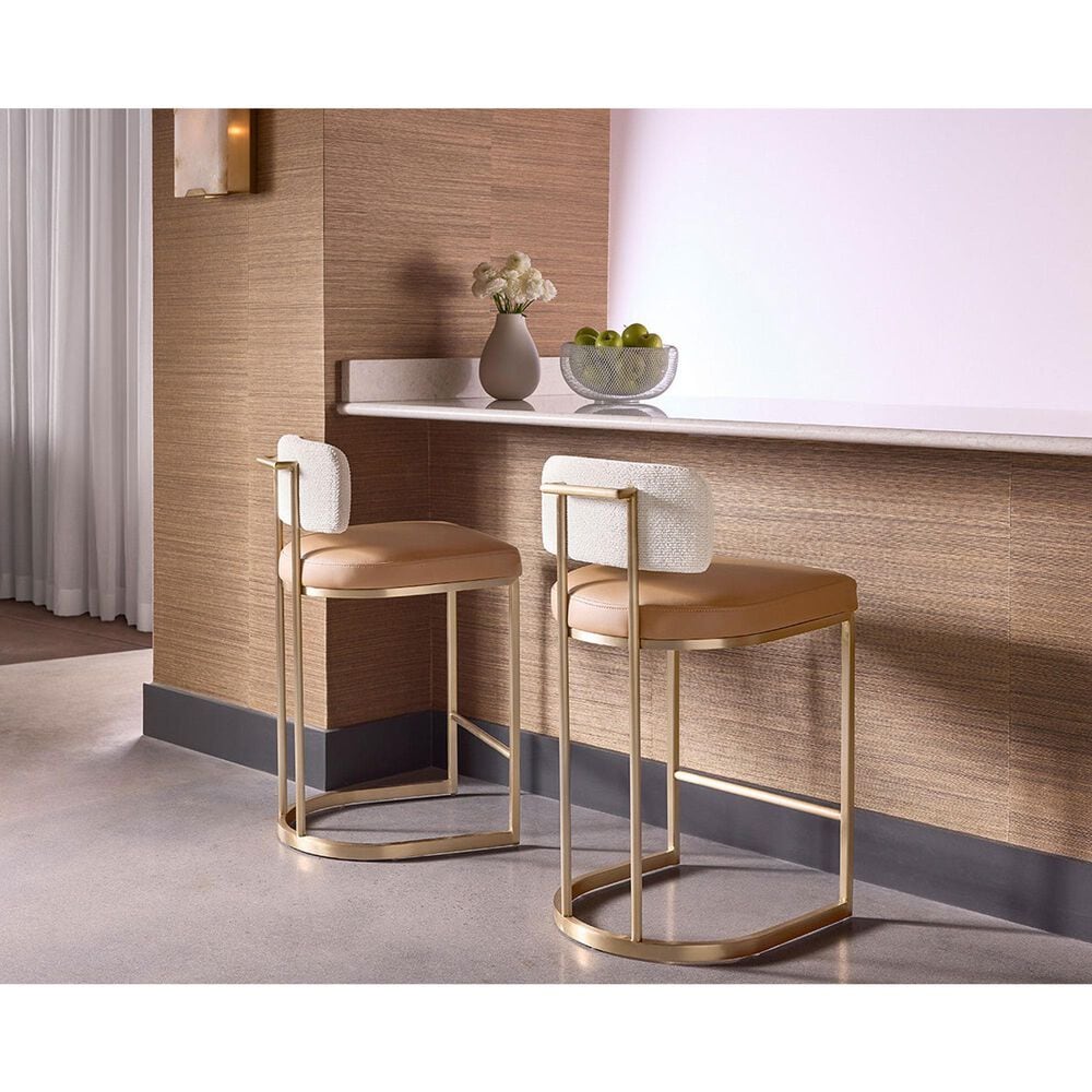 37B Larissa Counter Stool in Antique Brass, , large