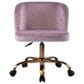 Impressions Vanity Rylee Swivel Vanity Chair with Pink Cushion in Antique Gold, , large