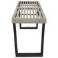 Hearth and Haven Outdoor Dining Bench in Black and Gray, , large