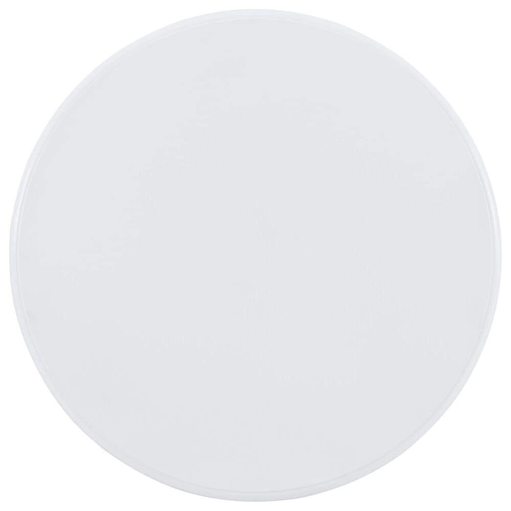 Linon Home Decor Adeline Round Accent End Table in White, , large