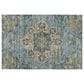 Dalyn Rug Company Silk Road Aqua, Ivory, Beige, Blue, Gold, Aloe and Gray 2"6" x 3"10" Area Rug, , large