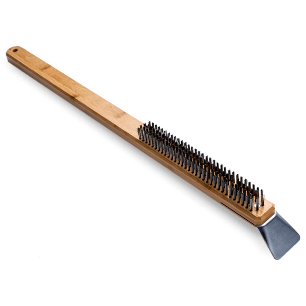 Ooni Pizza Oven Brush with Bamboo Handle in Black, , large