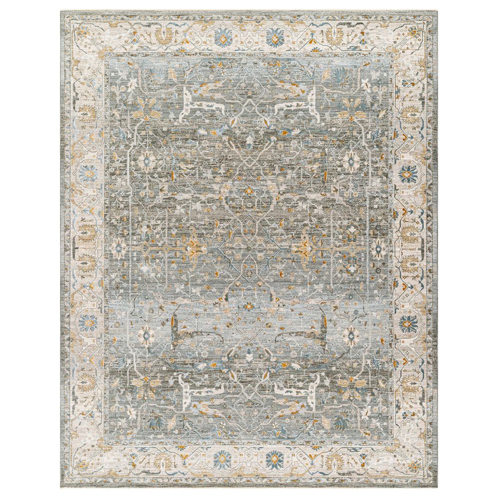 Surya Dresden Deep Teal, Dusty Sage, Taupe, Off-White, Light Gray, Olive and Mustard 12&#39; x 15&#39; Area Rug, , large