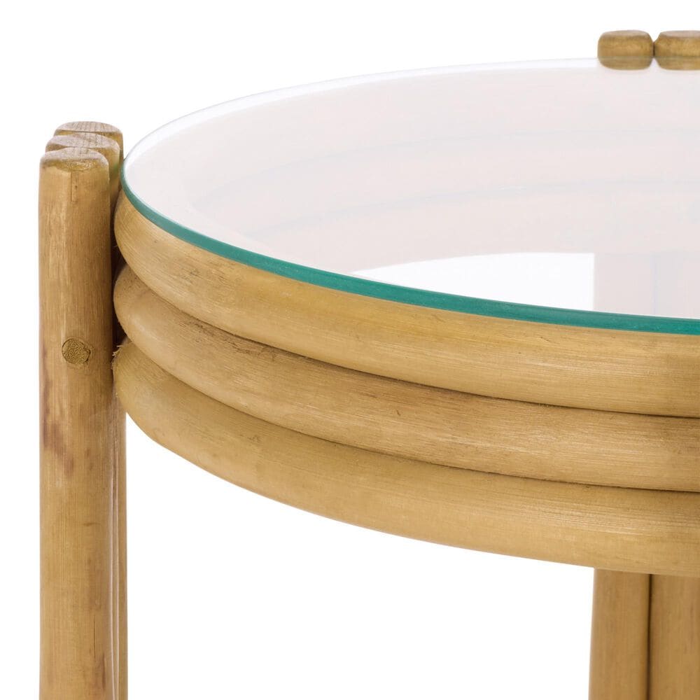 Safavieh Bilian Round Accent Table in Natural, , large