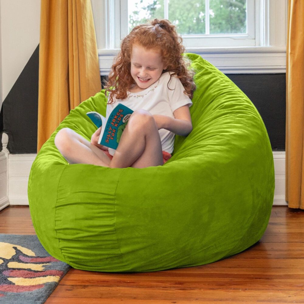 Jaxx 4&#39; Cocoon Kids Bean Bag in Lime, , large