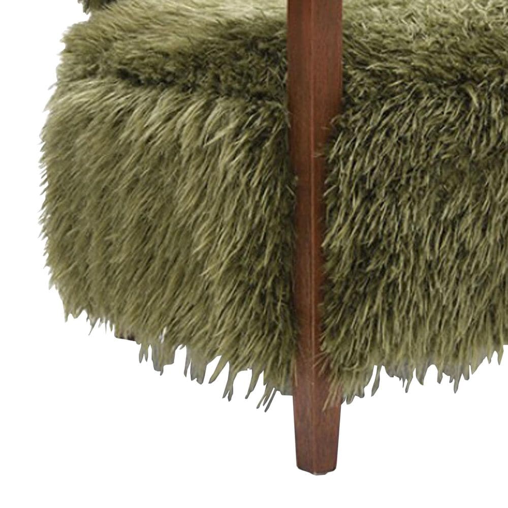 Furniture of America Lumir Long-Haired Accent Chair in Green, , large