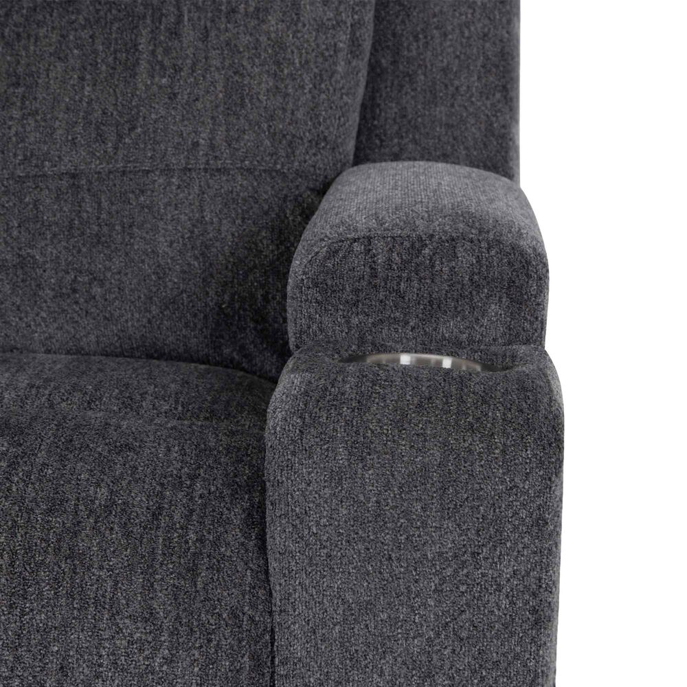 Moore Furniture Arlington Power Rocker Recliner in Seeley Storm, , large