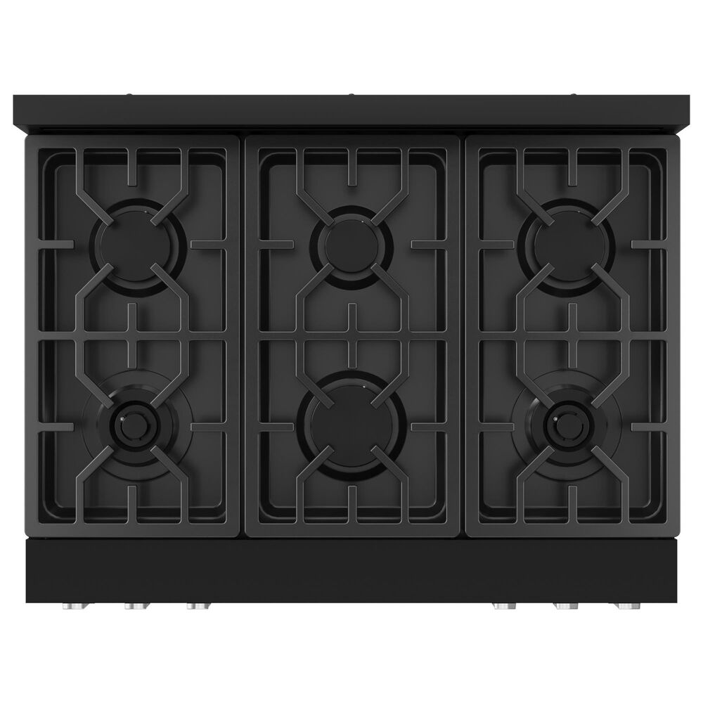 THOR KITCHEN Gordon Ramsay 6 Cu. Ft. 36&quot; Professional Liquid Propane Range with Stainless Steel Handle Kit in Black, , large