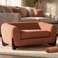 Jennifer Taylor Home Louie Alpine 36.5" Medium Sherpa Dog Sofa Bed in Spice Orange, , large