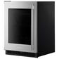KitchenAid 5.2 Cu. Ft. Undercounter Refrigerator with Glass Door and Left Hinge in Black and Stainless Steel, , large