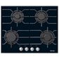 Miele 24" Gas Cooktop in Black and Stainless Steel, , large