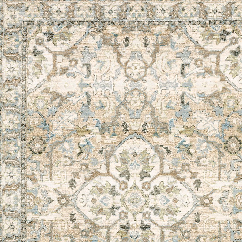 Oriental Weavers Andorra 7&#39;10&quot; Round Beige Area Rug, , large