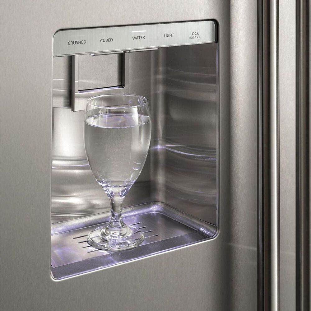 Monogram 42&quot; Smart Built-In Side by Side Refrigerator with Dispenser &#40;Handle Kit Not Included&#41; in Stainless Steel, , large
