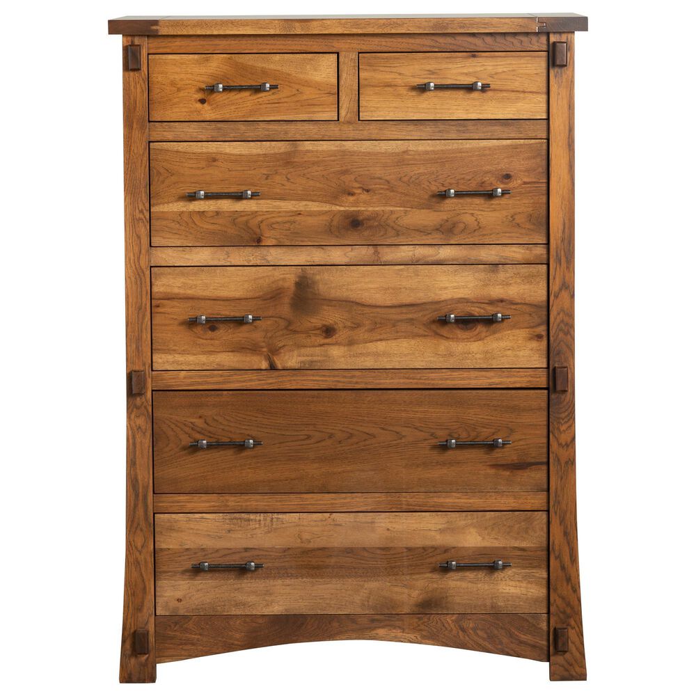 Briarwood LLC Jack and Jill 5 Piece King Bedroom Set in Rustic Hickory Cappuccino, , large