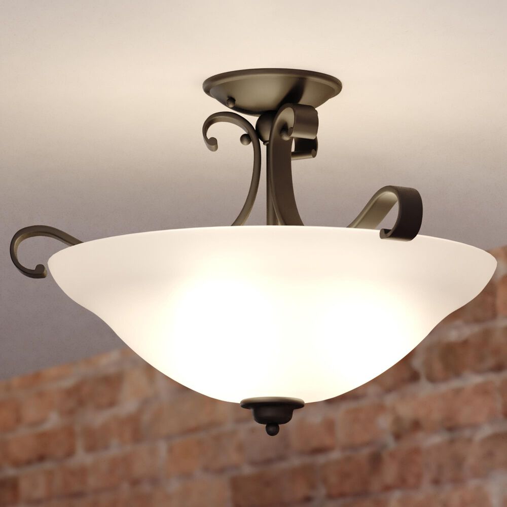Vaxcel Monrovia 3-Light Semi Flush Mount in Oil Rubbed Bronze, , large