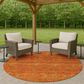 Dalyn Rug Company Soft Essentials Solid Orange 8" Round Indoor/Outdoor Area Rug, , large
