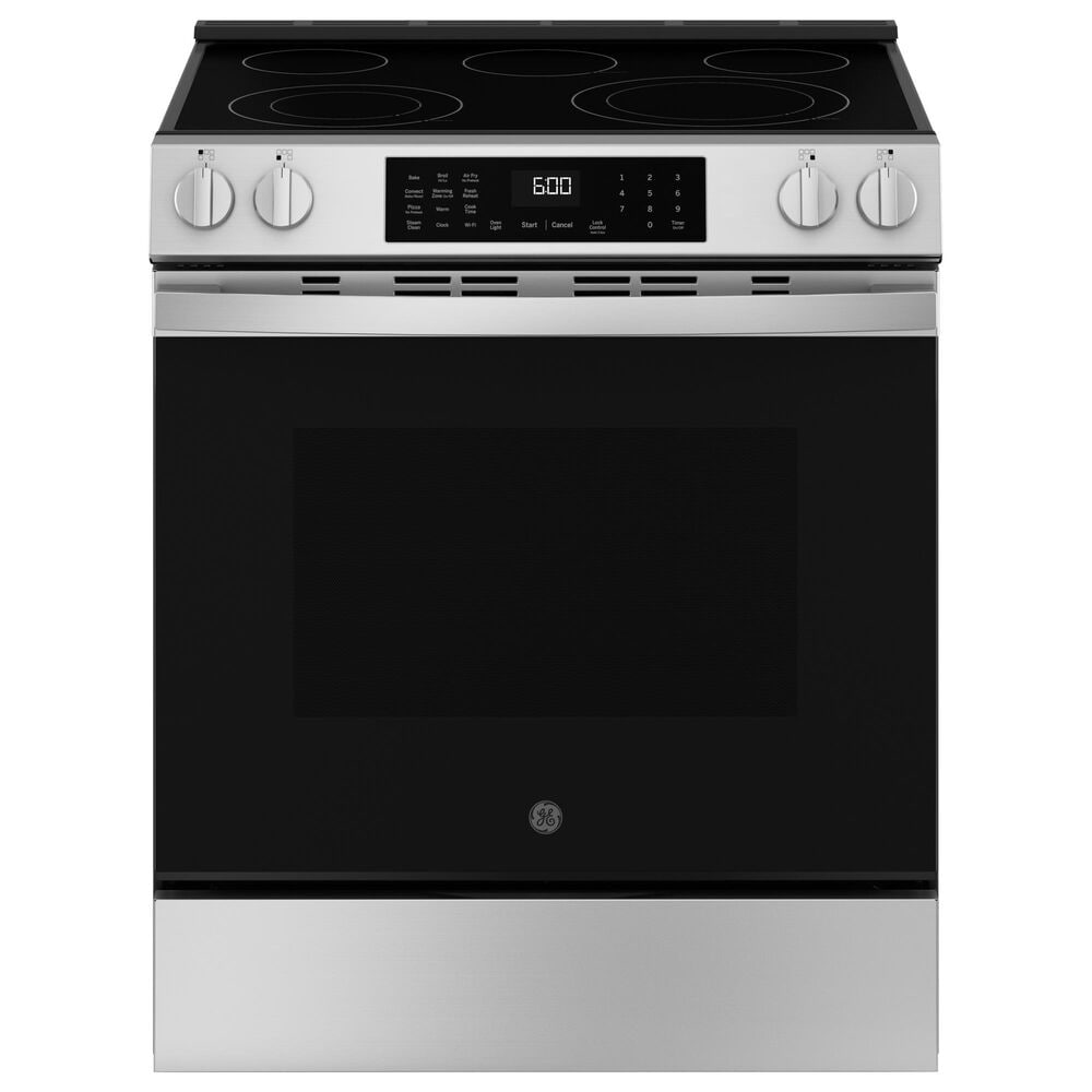 GE Appliances 30" Slide-In Electric Convection Range with No Preheat Air Fry in Fingerprint Resistant Stainless Steel, , large